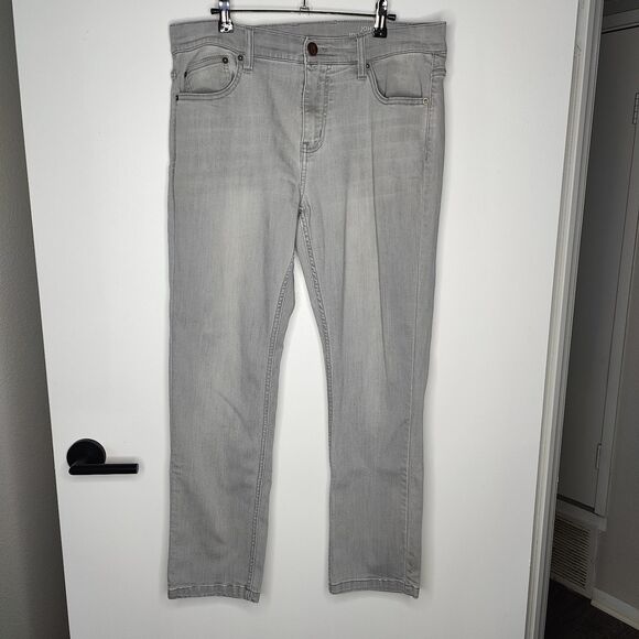 Mugsy Johnnys Jeans Size 33x29 Gray Slim Fit Stretch Denim Casual Pants FLX3NLG - Picture 2 of 7